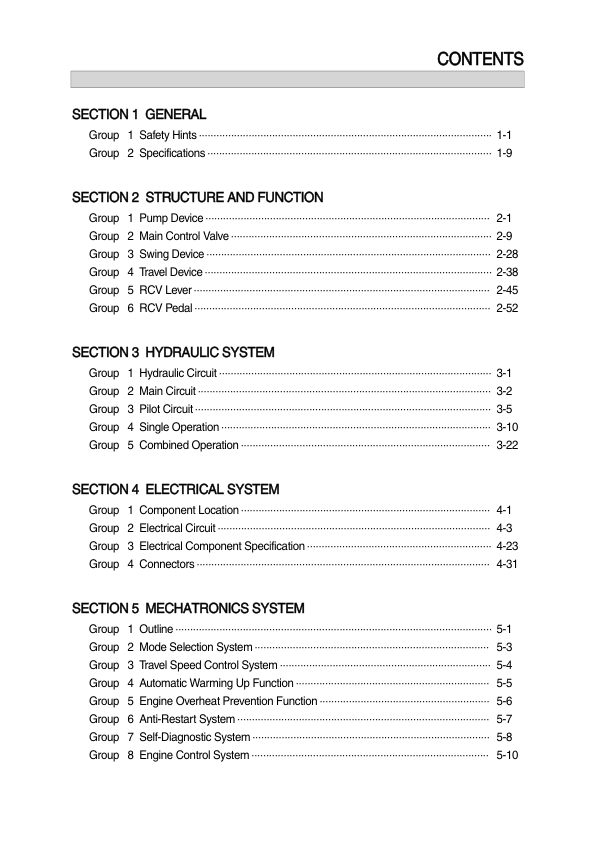 Hyundai R80-7 Crawler Excavator Service Repair Manual (Built in India) Workshop Guide