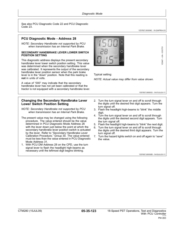 John Deere 18 Speed PST with PSU Controller Component Technical Manual (CTM280) Workshop Guide