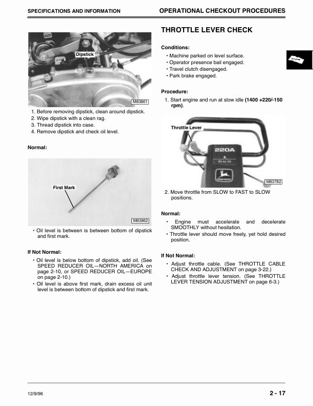 John Deere 220A Greensmower Repair Manual (TM1680) Workshop Guide