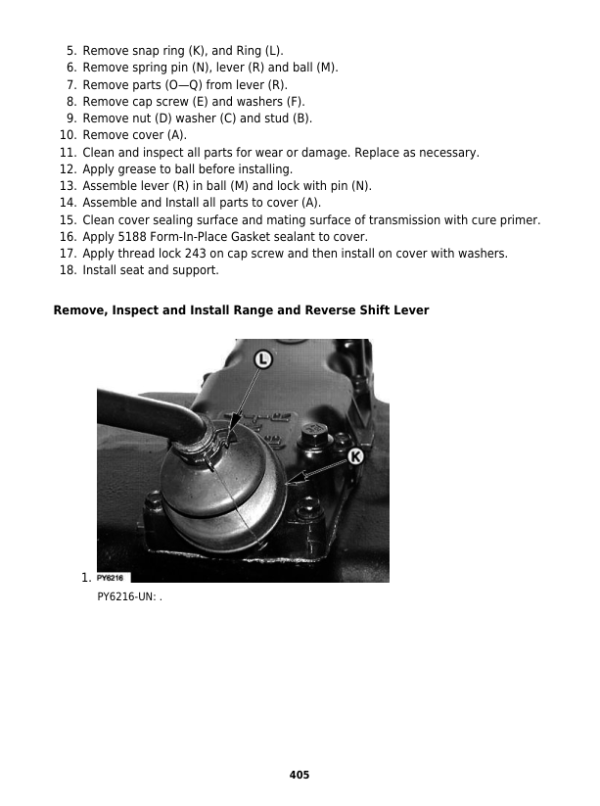 John Deere 5036D, 5038D, 5039D, 5042D, 5045D, 5047D, 5050D Tractors Repair Manual Workshop Guide