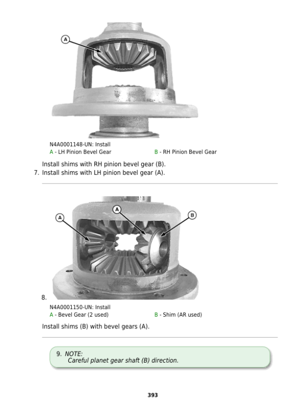 John Deere 5055B, 550, 554, 600, 604, 650, 654, 700, 704 Tractors Repair Manual (Asia) Workshop Guide