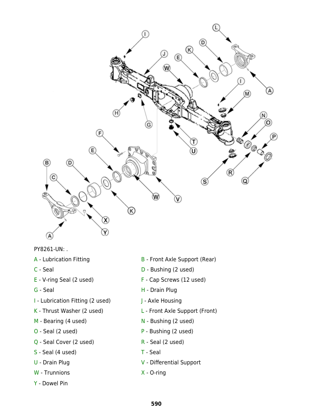 John Deere 5103, 5203, 5204, 5303, 5403, 5503 Tractors Repair Manual Workshop Guide