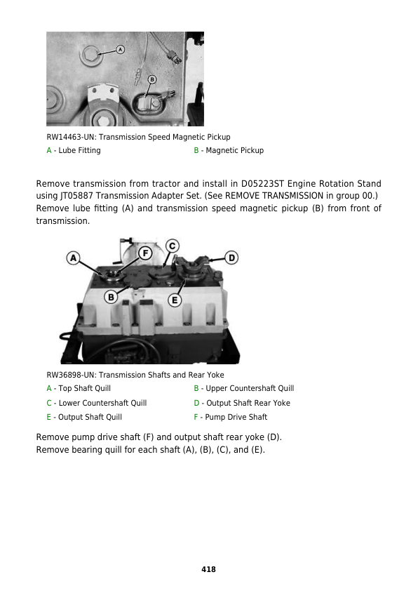 John Deere 9320T, 9420T, 9520T, 9620T Tractors Repair Manual Workshop Guide