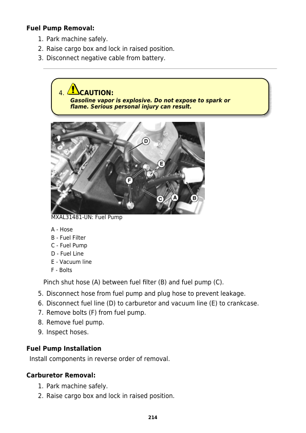 John Deere TX and TX Turf Gator Utility Vehicles Repair Manual (TM2241) (SN 010001-160000) Workshop Guide