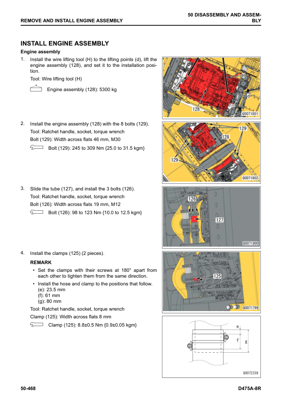 Komatsu D475A-8R Bulldozer Service Repair Manual Workshop Guide