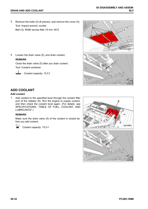 Komatsu PC200-10M0 Excavator Service Repair Manual Workshop Guide