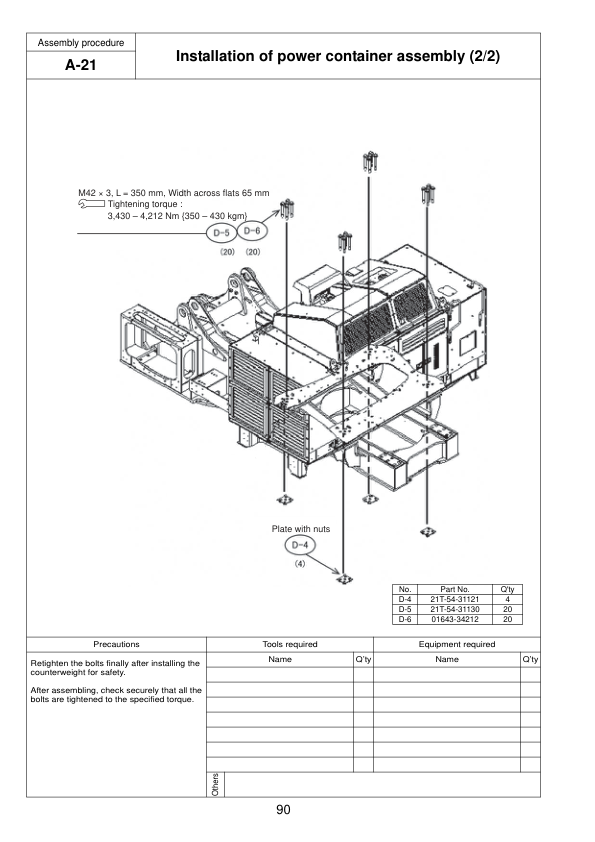 Komatsu PC2000-8 Excavator Service Repair Manual Workshop Guide