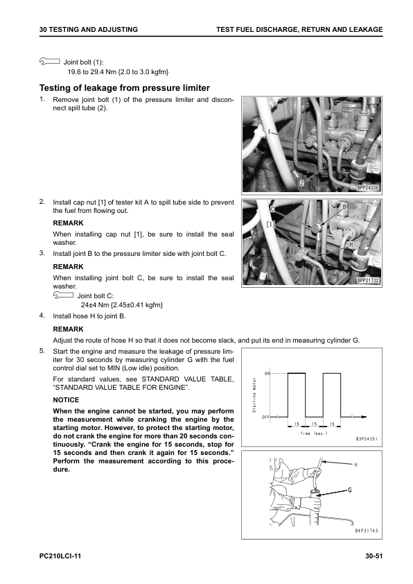 Komatsu PC210LCi-11 Excavator Service Repair Manual Workshop Guide