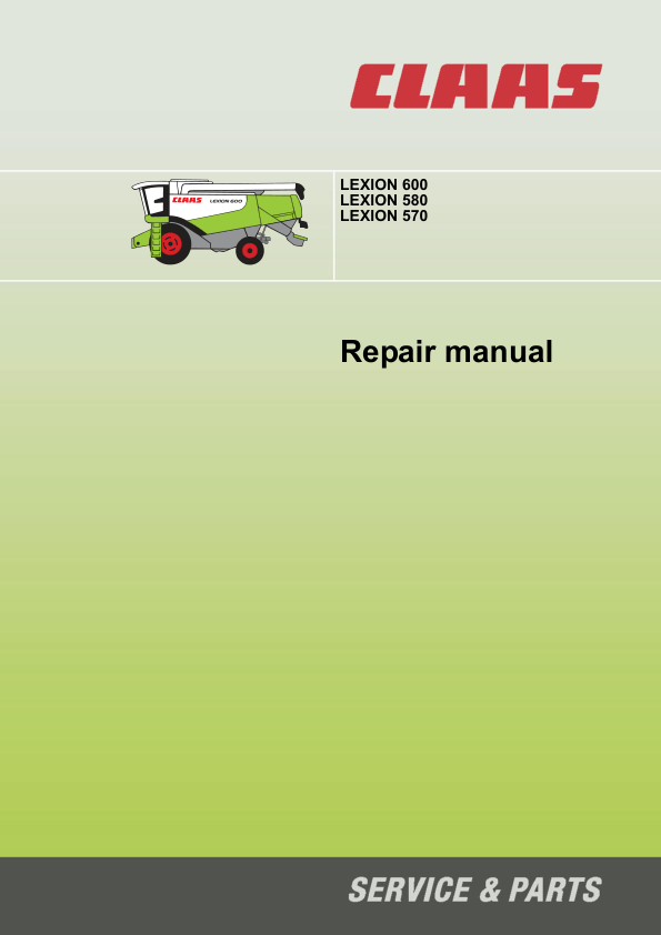CLAAS 570 & 580R (585) Combines Operator, Technical, Repair Manual Workshop Guide