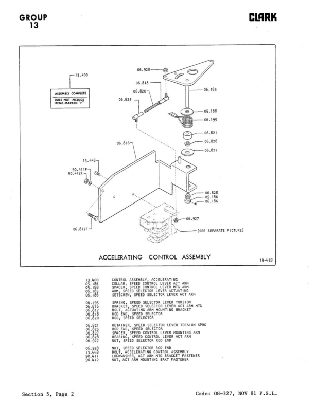 Clark NST20, NS20, NSP20, NST30, NS30, NSP30, NST40, NS40, NSP40 ReachTruck Overhaul Manual Workshop Guide