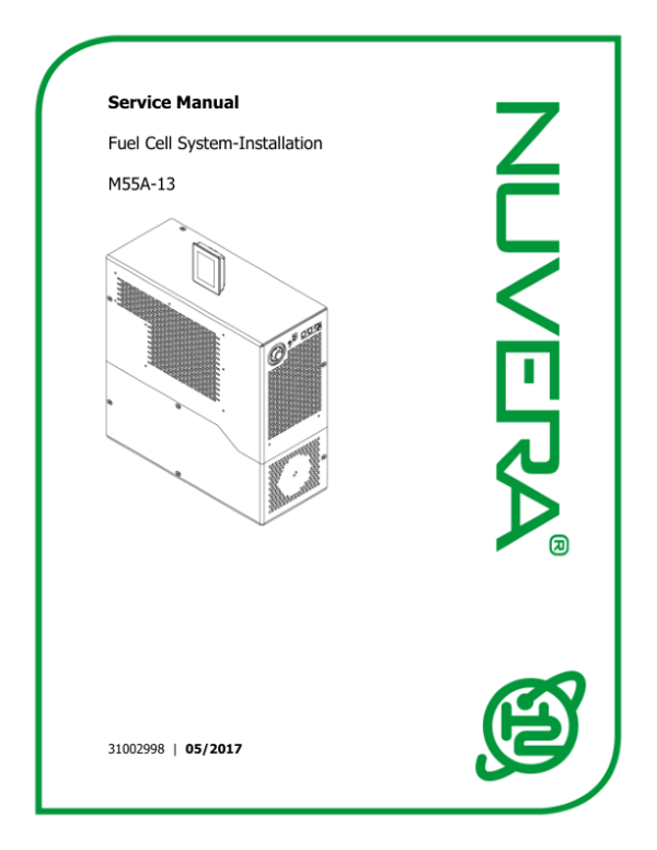 Nuvera M55A-13 Fuel Cell System A2D7 Series Repair Manual Workshop Guide