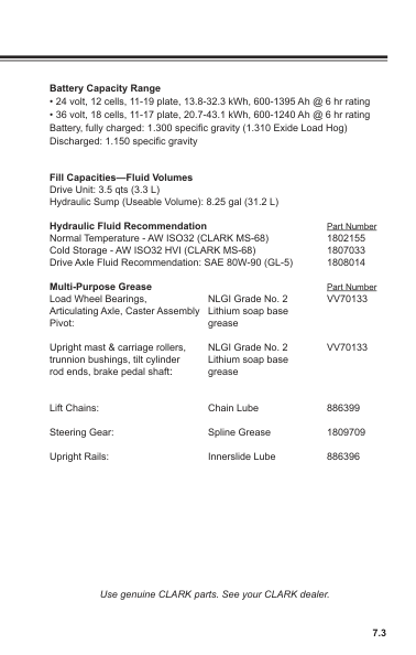 Clark NPX15D, NPX17, NPX20, NPX22 Lift Truck Service Repair Manual Workshop Guide