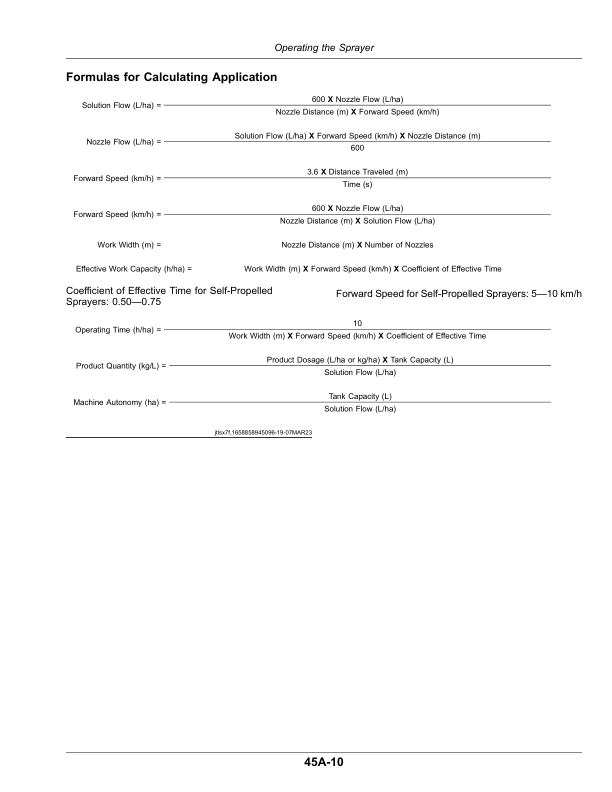 John Deere 2900 (009006-), 3300, 3300 GD, 3300 MD, 3600 MD Sprayers, MAF 5000 Nutrient Applicators Operator’s Manual (OM45669) Workshop Guide
