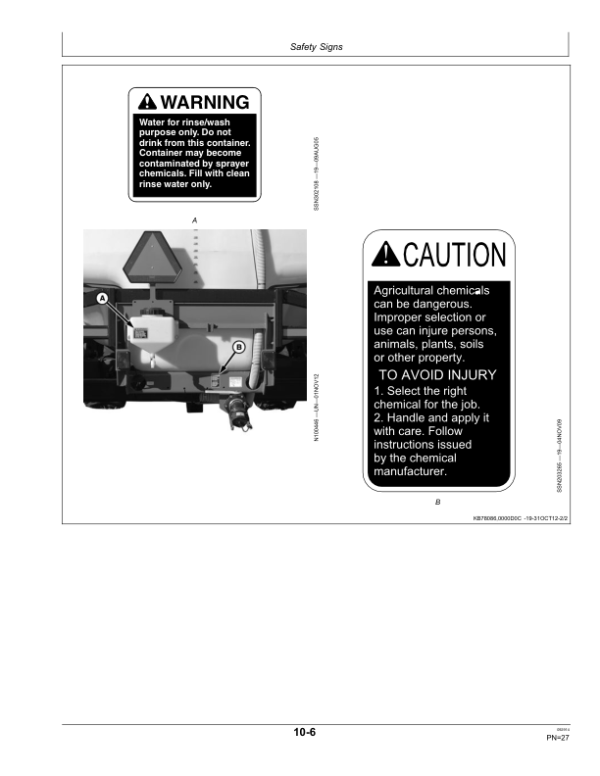 John Deere 2510L Vertical-Fold Liquid Applicator (145850-) Operator’s Manual (OM820002) Workshop Guide