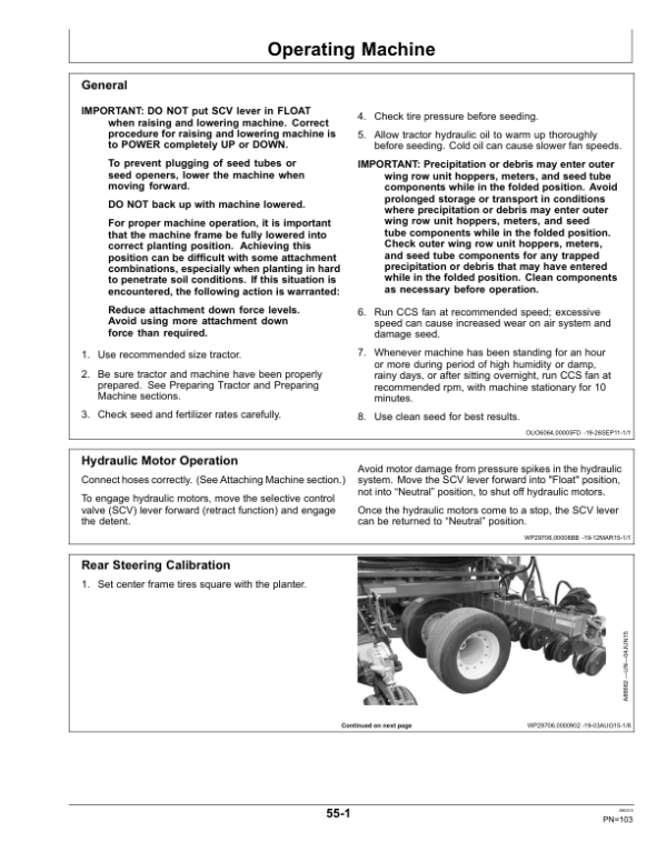 John Deere DB Series Planterswith MaxEmerge 5 Row Units North America (765101- ) Operator’s Manual (OMA104197) Workshop Guide
