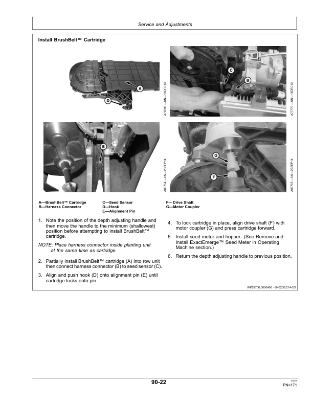 John Deere DB Series Exact Emerge Planters North America (765101- ) Operator’s Manual (OMA104200) Workshop Guide
