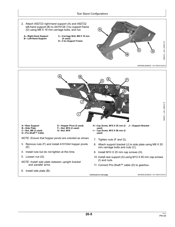 John Deere Planter Meter Test Stand (North American) Operator’s Manual (OMA107369) Workshop Guide