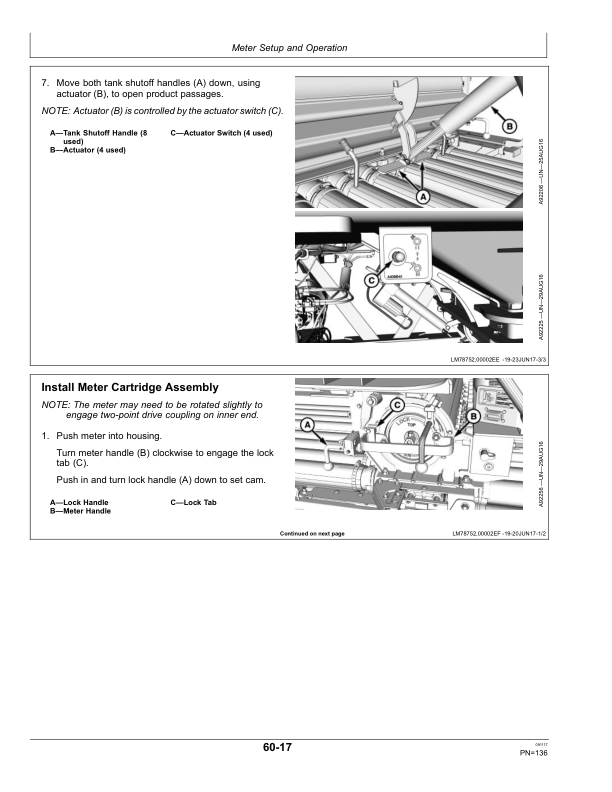 John Deere C850 Commodity Air Carts Operator’s Manual (OMA110987) Workshop Guide