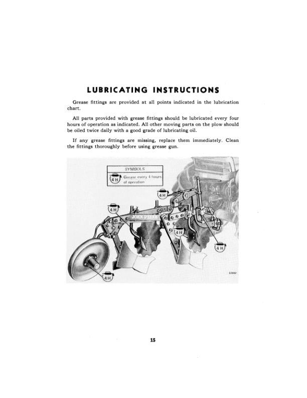 John Deere Integral Tractor Plows M1A, M2A, MT1A, MT2A Operator’s Manual (OMA111151) Workshop Guide