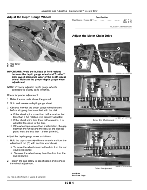 John Deere 1705, 1715, 1735 Integral Planters Operator’s Manual (OMA120276) Workshop Guide