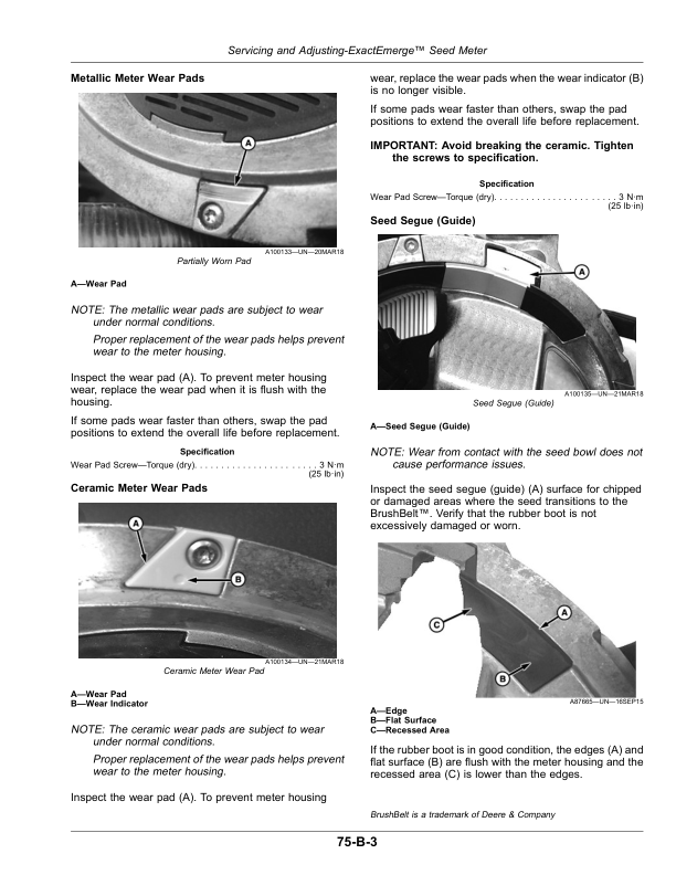 John Deere 1725 ExactEmerge, 1725 MaxEmerge 5e Planter Operator’s Manual (OMA120350) Workshop Guide