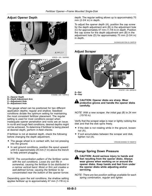 John Deere 1775NT MaxEmerge 5 (Non CCS) Planters (780100-790100) (North American) Operator’s Manual (OMA120497) Workshop Guide