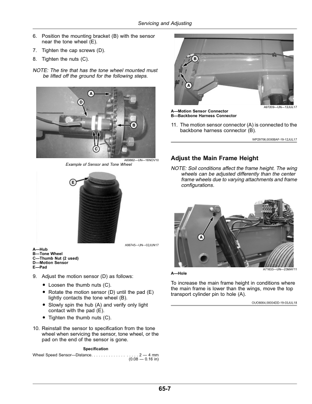 John Deere DB60T 72-Row 20 Inch Twin Row Planter Operator’s Manual (OMA120693) Workshop Guide