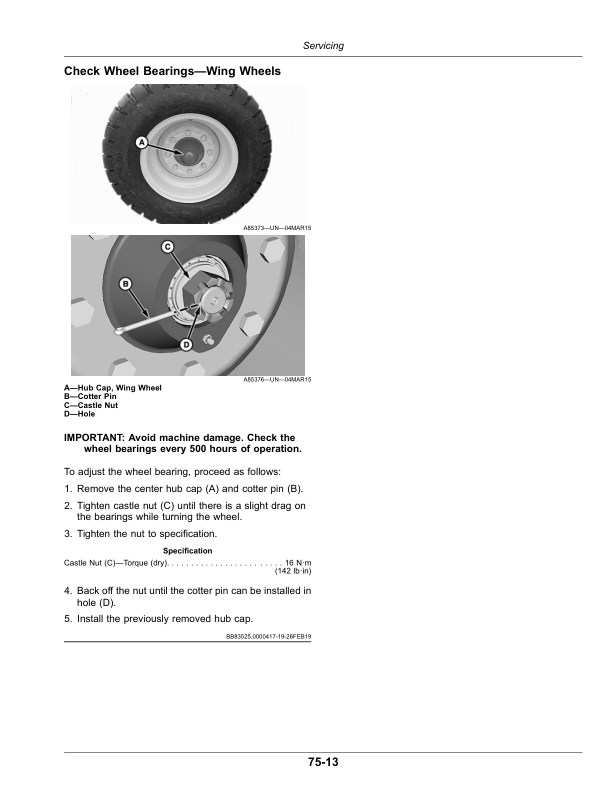 John Deere N560F No-Till Air Drill (785101-790100) (North American) Operator’s Manual (OMA120896) Workshop Guide