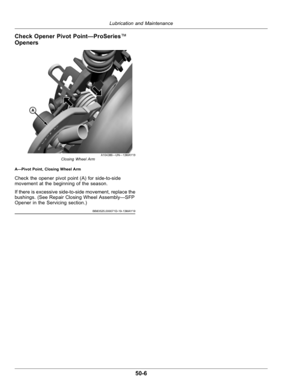 John Deere 1830, 1835 Flex Air Hoe Drill Operator’s Manual (OMA125682) Workshop Guide
