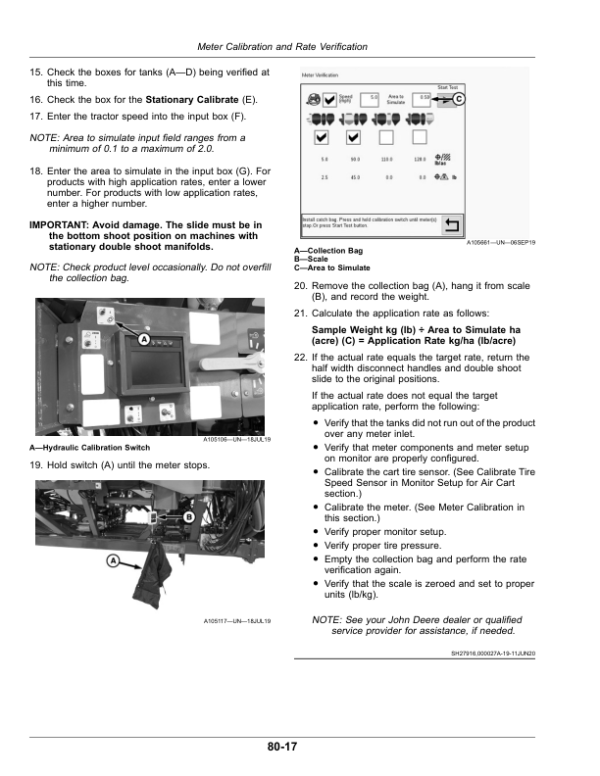 John Deere C650 Commodity Air Cart (790101-795100) (North American) Operator’s Manual (OMA125728) Workshop Guide