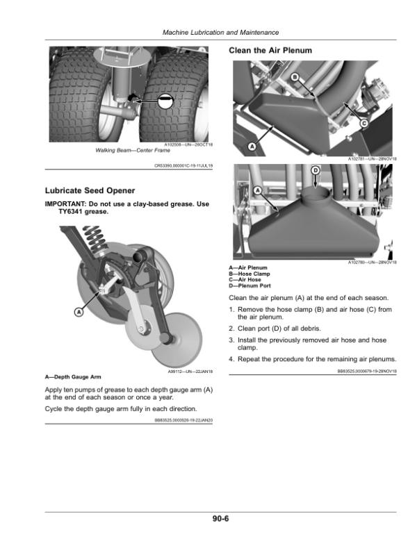 John Deere N530C, N536C, N540C, N542C Drills with SeedMetering (790101-) Operator’s Manual (OMA125737) Workshop Guide