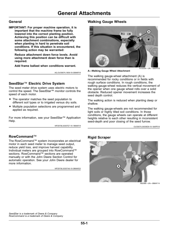 John Deere 1725 ExactEmerge, 1725 MaxEmerge 5e Planter (790101-) Operator’s Manual (OMA125864) Workshop Guide