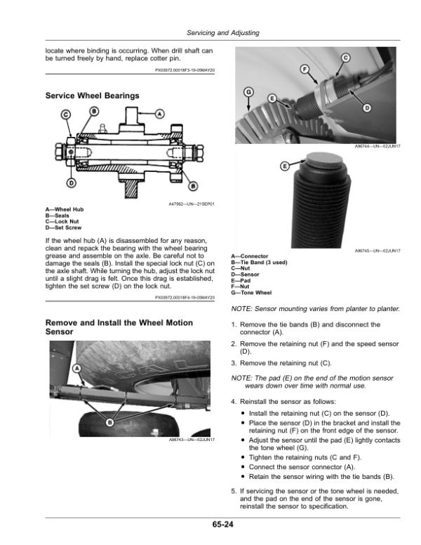 John Deere 1755 Planter (790101-) Operator’s Manual (OMA125966) Workshop Guide