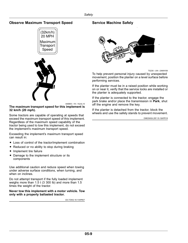 John Deere 1775 MaxEmerge 5 Planter (790101-) Operator’s Manual (OMA126010) Workshop Guide