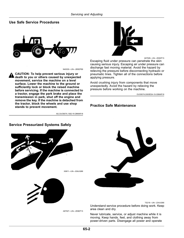 John Deere DB60T 72-Row 20 Inch Twin Row Planter (790101-) Operator’s Manual (OMA126222) Workshop Guide