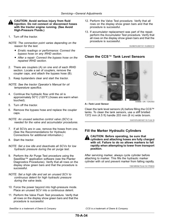 John Deere 1795 Planter with ExactEmerge or MaxEmerge 5e (794101-) (North America) Operator’s Manual (OMA129514) Workshop Guide
