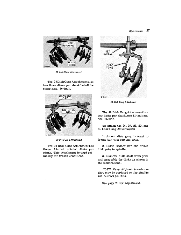 John Deere F311 Series Integral Bedders Operator’s Manual (OMA13006A) Workshop Guide