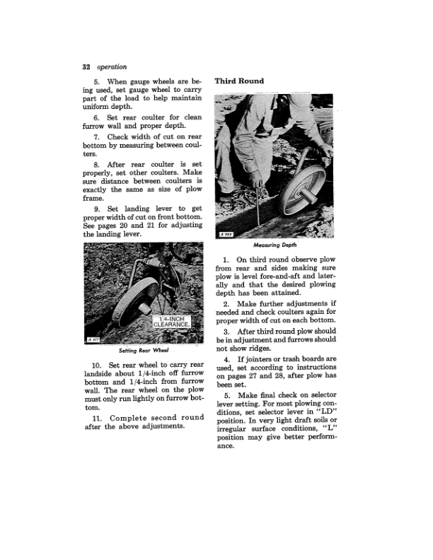 John Deere F110, F120 Integral Moldboard Plows Operator’s Manual (OMA13043) Workshop Guide
