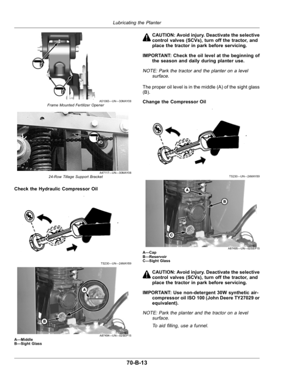 John Deere 1775NT Planter with MaxEmerge 5e Non CCS (800101-) (North American) Operator’s Manual (OMA133329) Workshop Guide