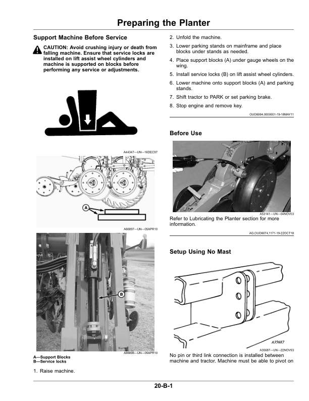 John Deere Deere/Orthman 12X2 Twin-Row Planter with MaxEmerge 5 Seed Meters (795101-) (North American) Operator’s Manual (OMA133445) Workshop Guide
