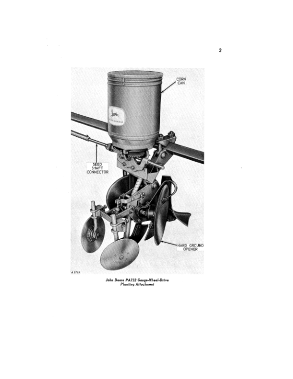 John Deere PA700 Series Planting Attachments Operator’s Manual (OMA13445) Workshop Guide