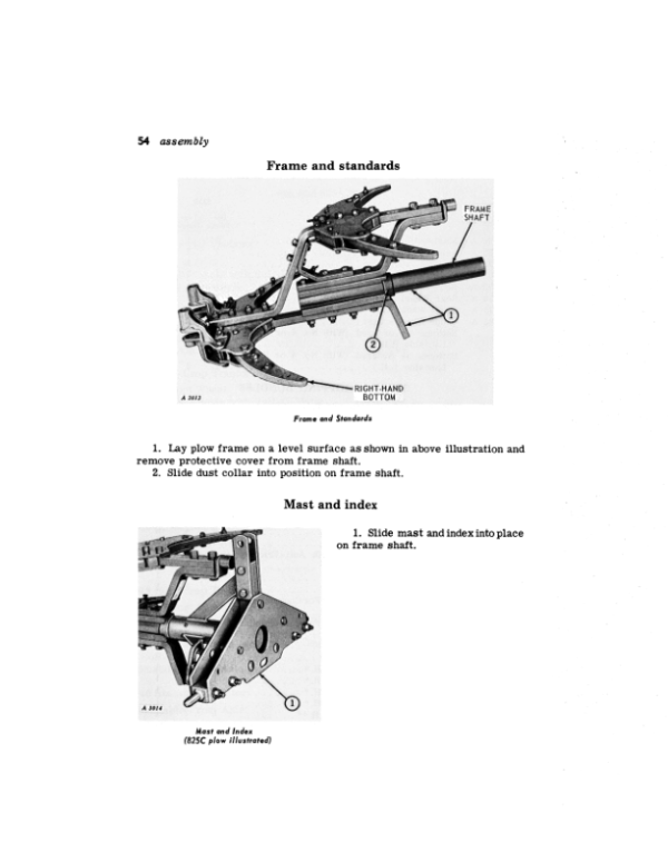 John Deere 825, 825A, 825B, 825C Integral 2-Way Moldboard Plows Operator’s Manual (OMA13486) Workshop Guide