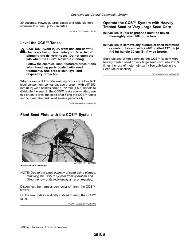 John Deere 1775NT CCS Planter with MaxEmerge 5 (805101-) (North American) Operator’s Manual (OMA137810) Workshop Guide