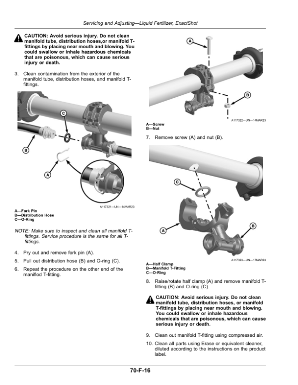 John Deere DB Series Planters with ExactEmerge or MaxEmerge 5e (805101-) (North American) Operator’s Manual (OMA138359) Workshop Guide