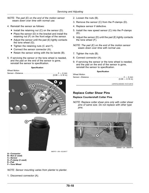 John Deere Deere/Orthman 12X2 Twin-Row Planter with MaxEmerge 5 Seed Meters (805101-) (North American) Operator’s Manual (OMA138939) Workshop Guide