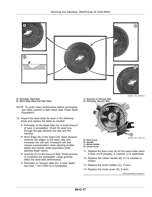 John Deere DB Series Planters with ExactEmerge or MaxEmerge 5e (805101-) (North American) Operator’s Manual (OMA141576) Workshop Guide