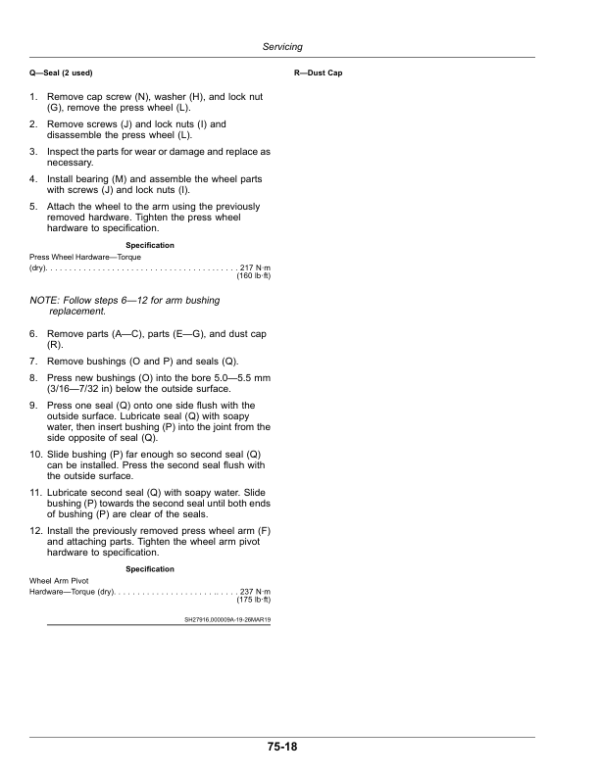 John Deere N500 Series No-Till Air Drills (810101-) (North American) Operator’s Manual (OMA142737) Workshop Guide