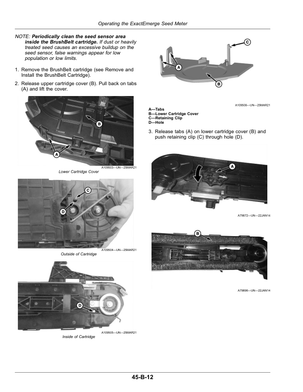 John Deere DB Series Planters with ExactEmerge or MaxEmerge 5e (810101-) (Export Edition) Operator’s Manual (OMA142903) Workshop Guide