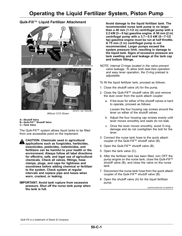 John Deere 1775NT CCS Planter with MaxEmerge 5 (810101-) (North American) Operator’s Manual (OMA142966) Workshop Guide