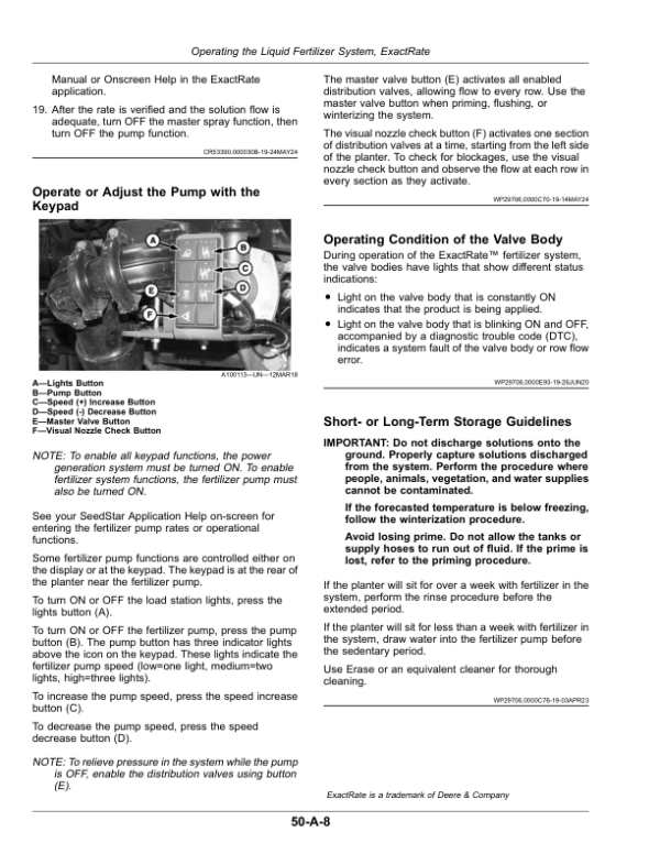 John Deere 1725C Planter with ExactEmerge or MaxEmerge 5e (Serial No. 814101-) Operator’s Manual (OMA146326) Workshop Guide